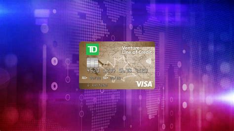 td venture line of credit visa